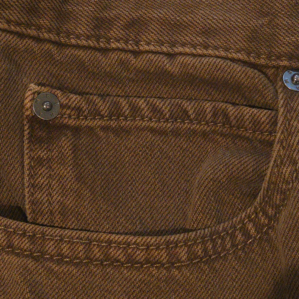 FRAME Denim Le Low Baggy Wide Leg Jeans 30 Brown Bronzite Rigid 90s - Picture 9 of 10